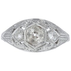 Antique Old Mine-Cut Diamond Engagement Ring