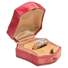 Antique Old Mine Cut Diamond Five-Stone Ring (Approx 1.2-Carats) 18k Yellow Gold