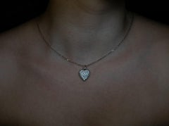 Colgante de diamante antiguo con corte «Old Mine» en forma de corazón, hacia 1880. Ref.: 446711
