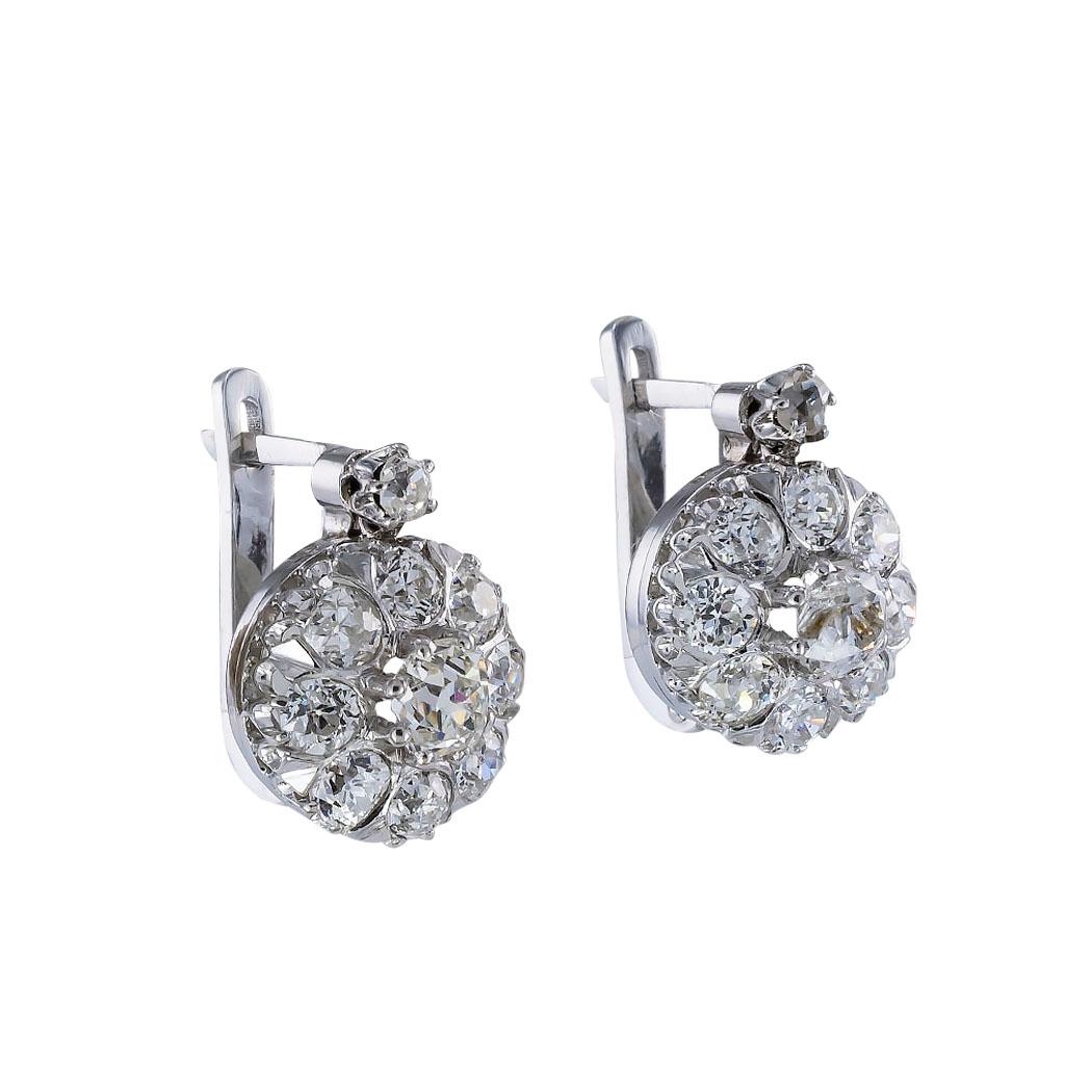 Antique diamond and platinum drop earrings circa 1915. * Clear and concise information you want to know is listed below.  Contact us right away if you have additional questions.  We are here to connect you with beautiful and affordable