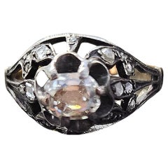 Antique Old Mine Cut Diamond Solitaire Ring