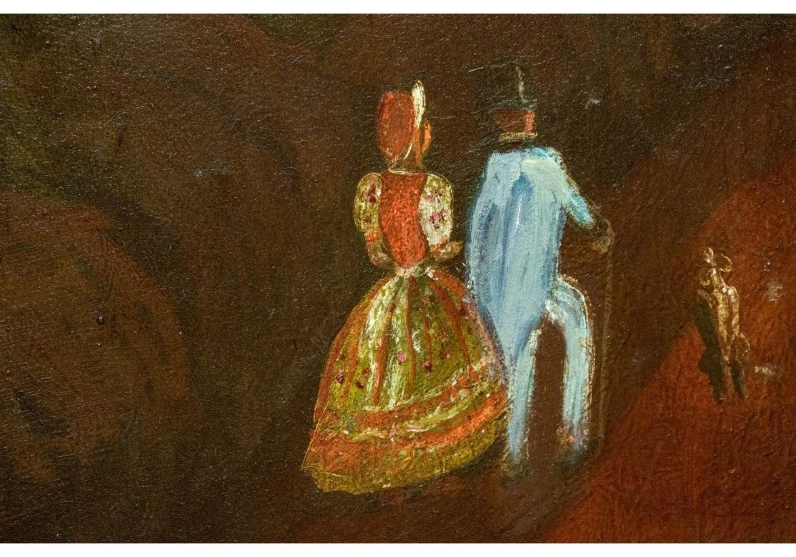 Antiguo biombo pintado 