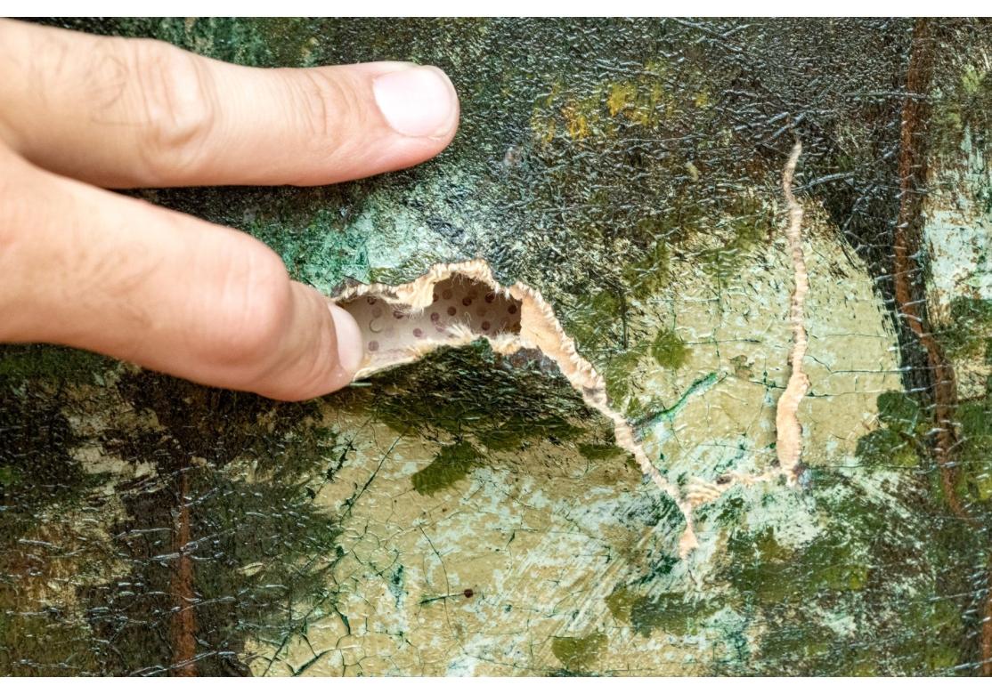 Antiguo biombo pintado 