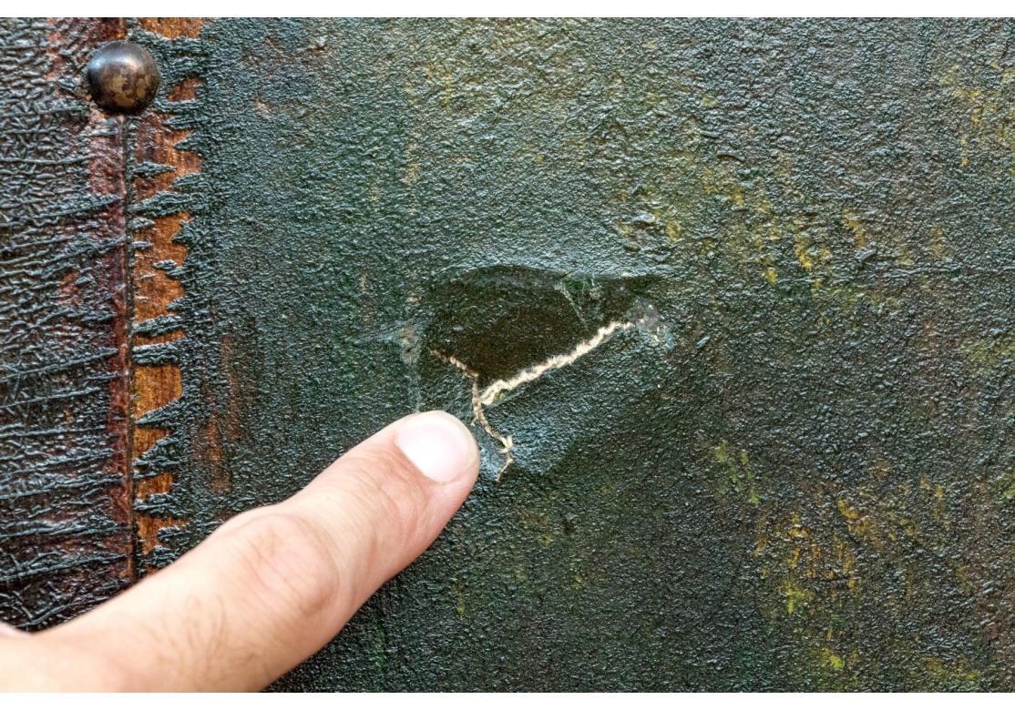 Antiguo biombo pintado 