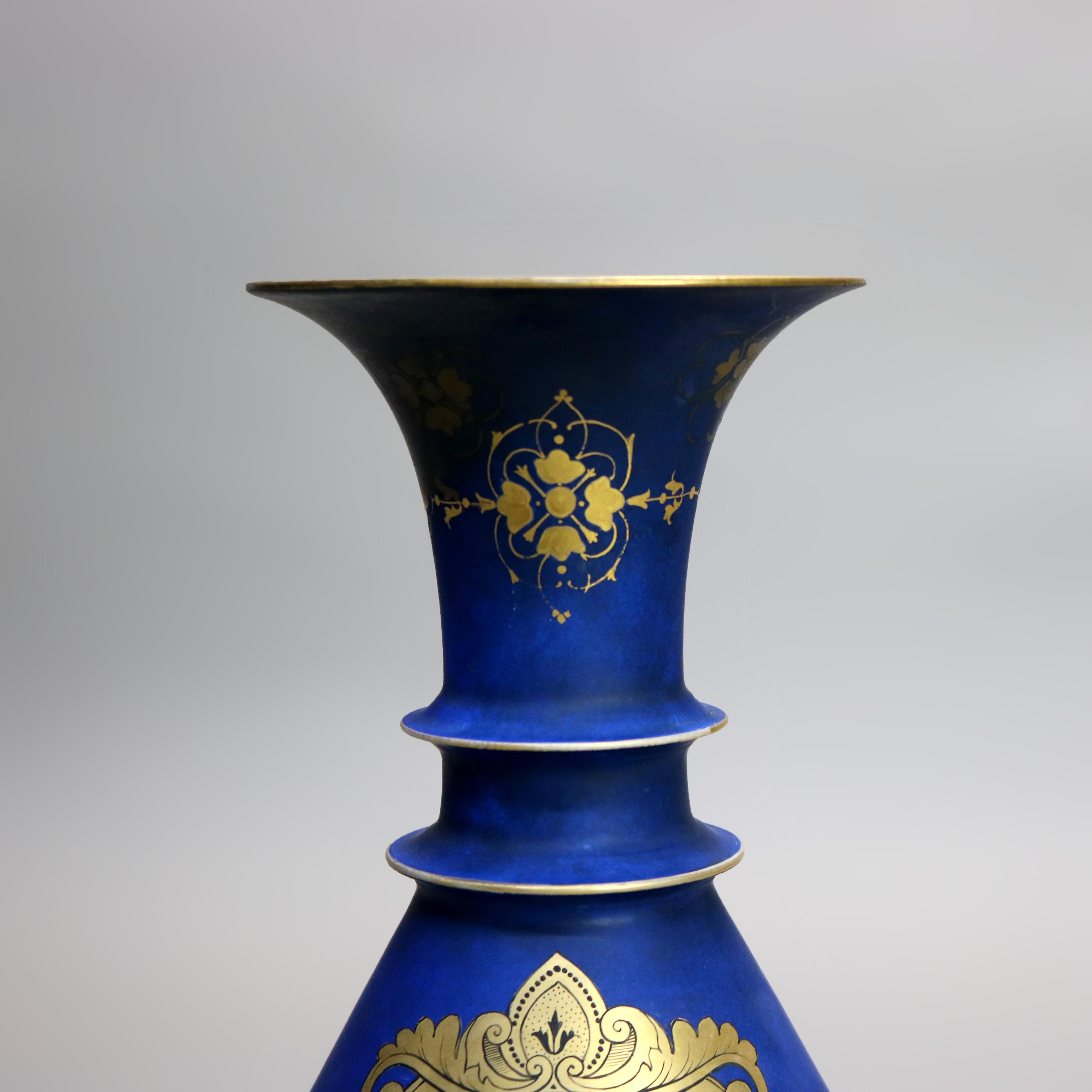 Antike Old Paris Hand gemalt Porzellan Porträt Vase C1890 im Zustand „Gut“ im Angebot in Big Flats, NY