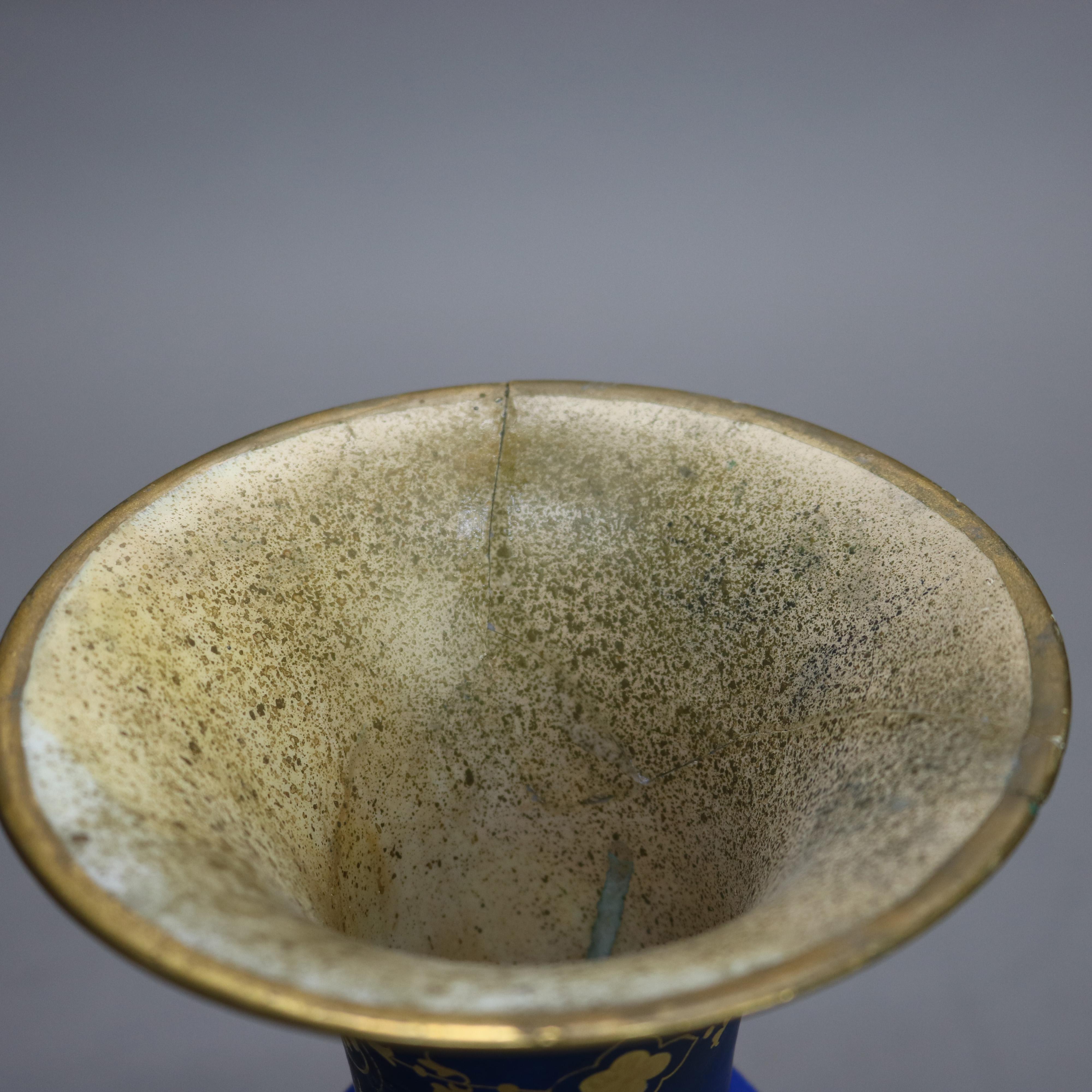 Antike Old Paris Hand gemalt Porzellan Porträt Vase C1890 (19. Jahrhundert) im Angebot
