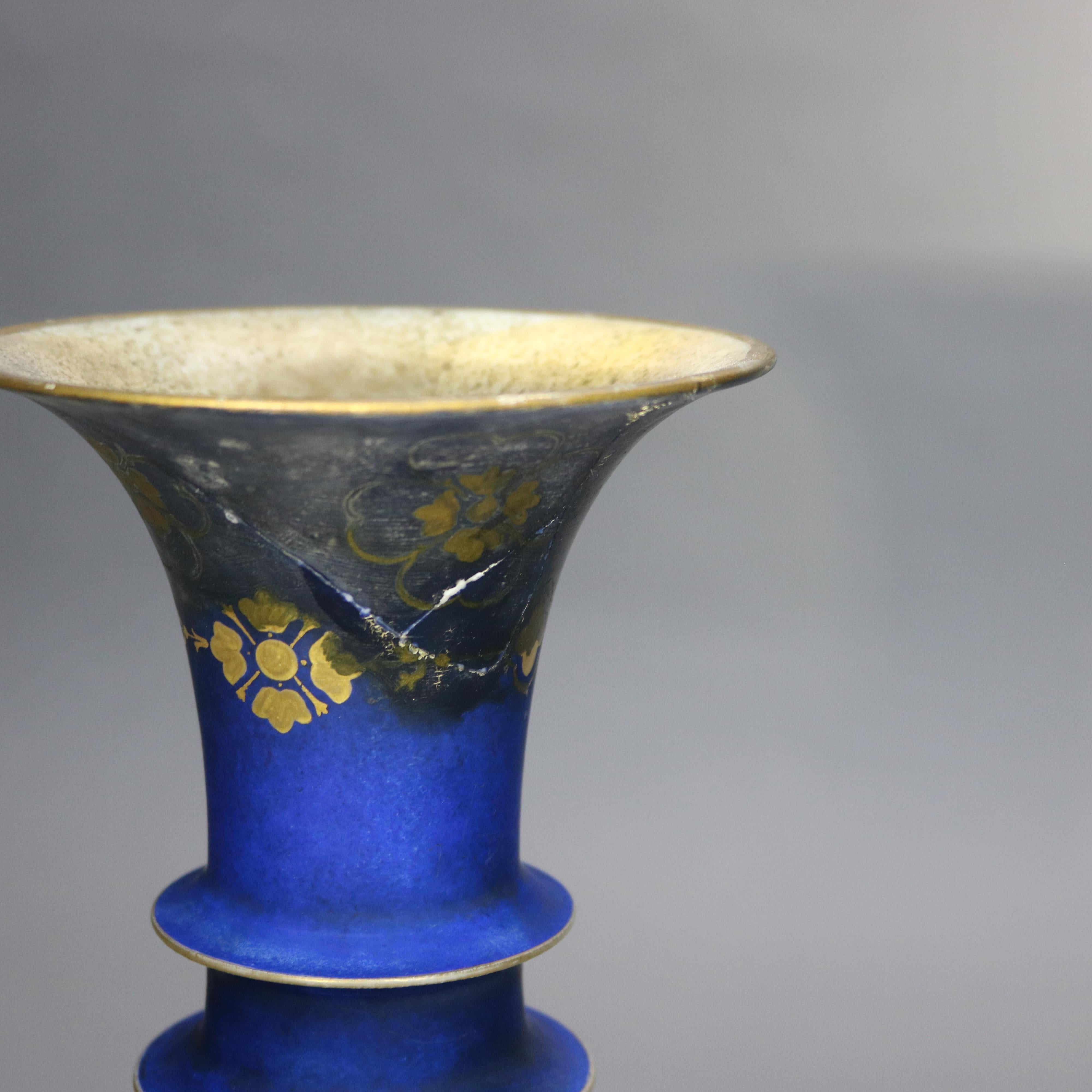 Antike Old Paris Hand gemalt Porzellan Porträt Vase C1890 im Angebot 3