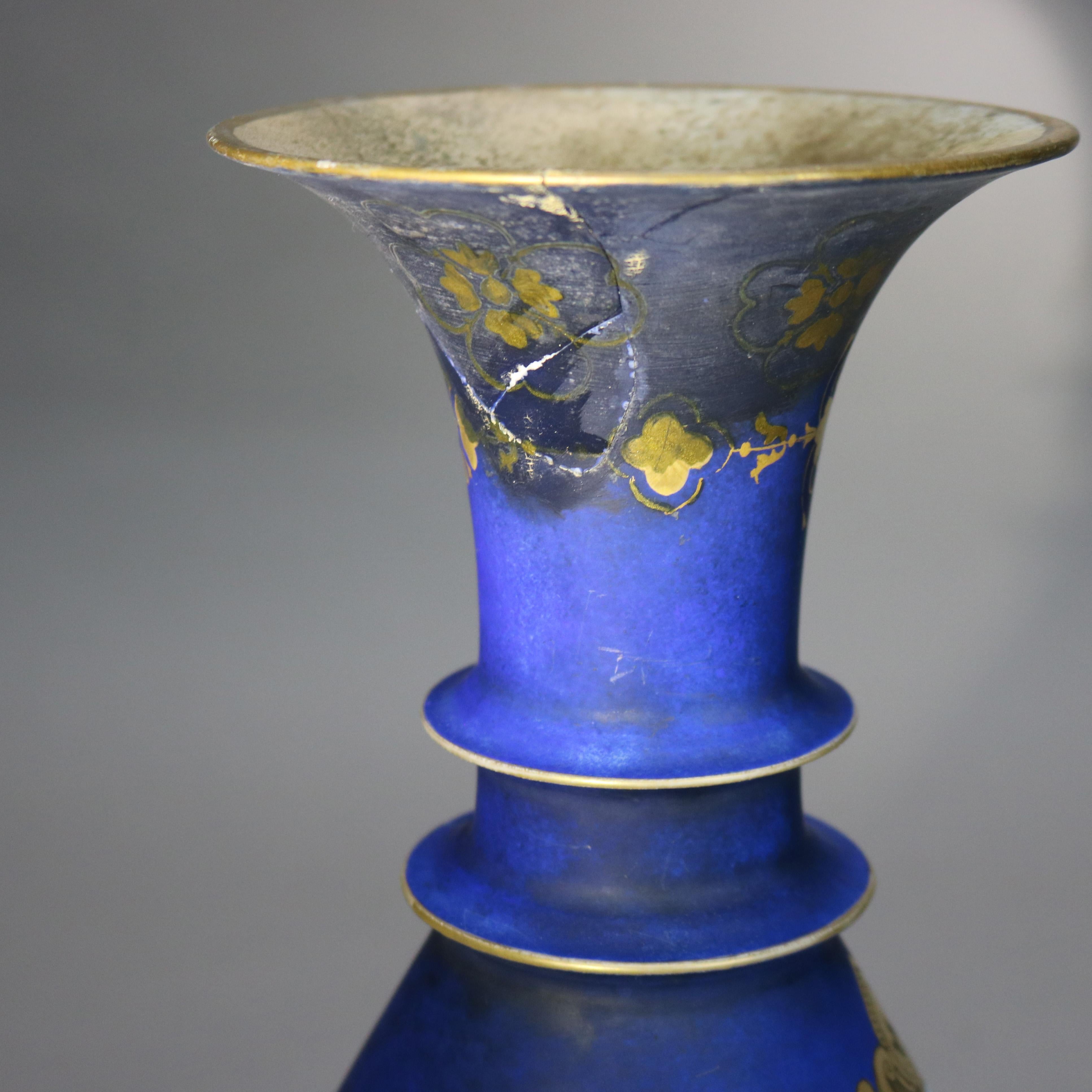 Antike Old Paris Hand gemalt Porzellan Porträt Vase C1890 im Angebot 4