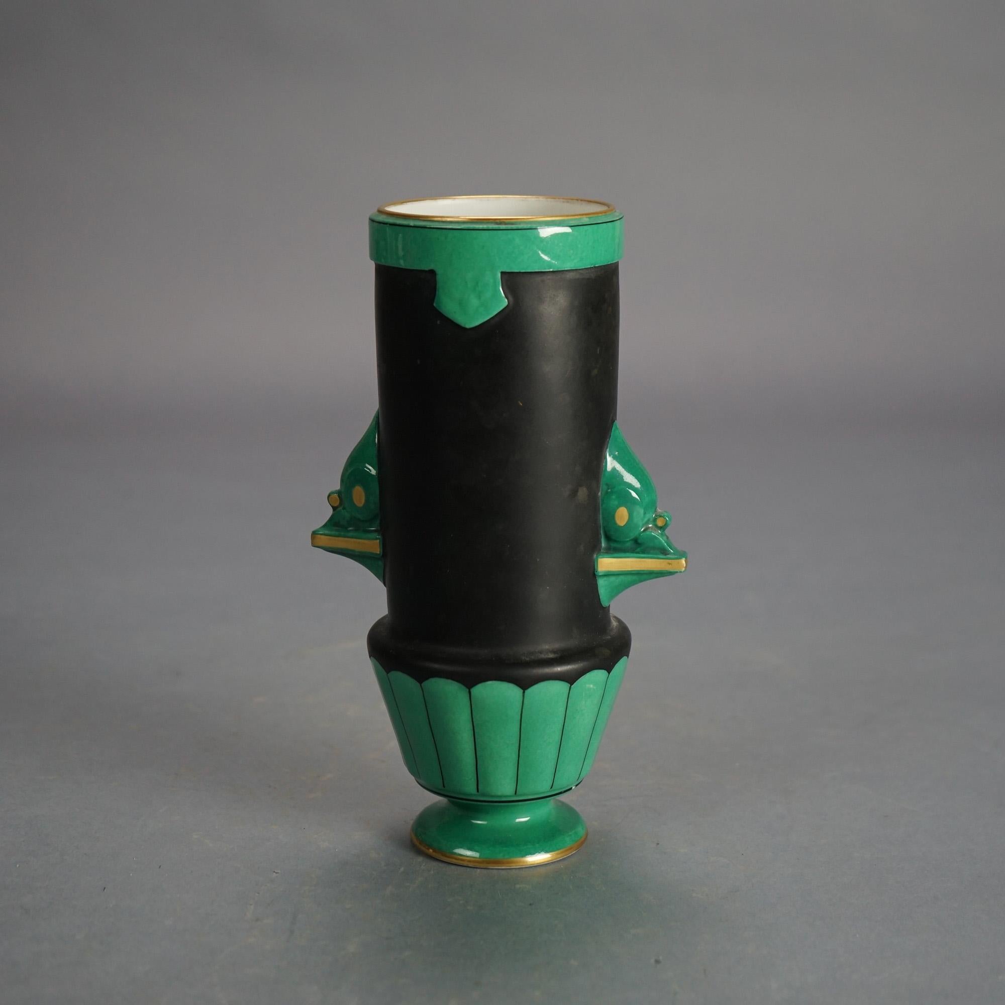 Vaso ritratto in porcellana Old Paris con figura classica C1890 In condizioni buone in vendita a Big Flats, NY