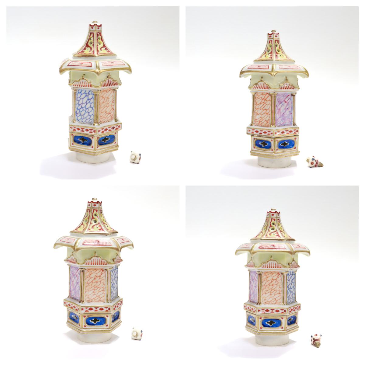 Antico centrotavola in porcellana Old Paris / Vieux Porcelain Figural Chinoiserie in vendita 6