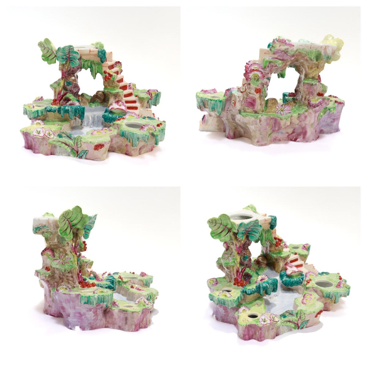 Antico centrotavola in porcellana Old Paris / Vieux Porcelain Figural Chinoiserie in vendita 8