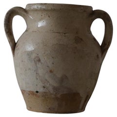 Antique Old Pottery Small Pot Primitive Vese Object