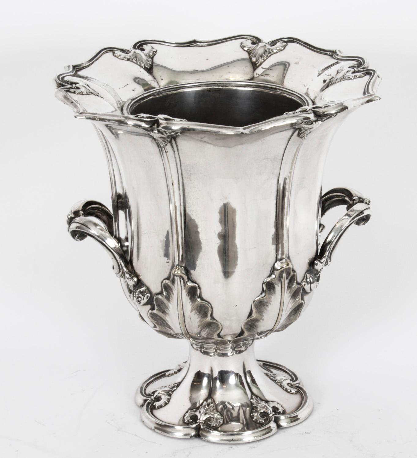 Antique Old Sheffield Plate Wine Cooler 18th Century 6
