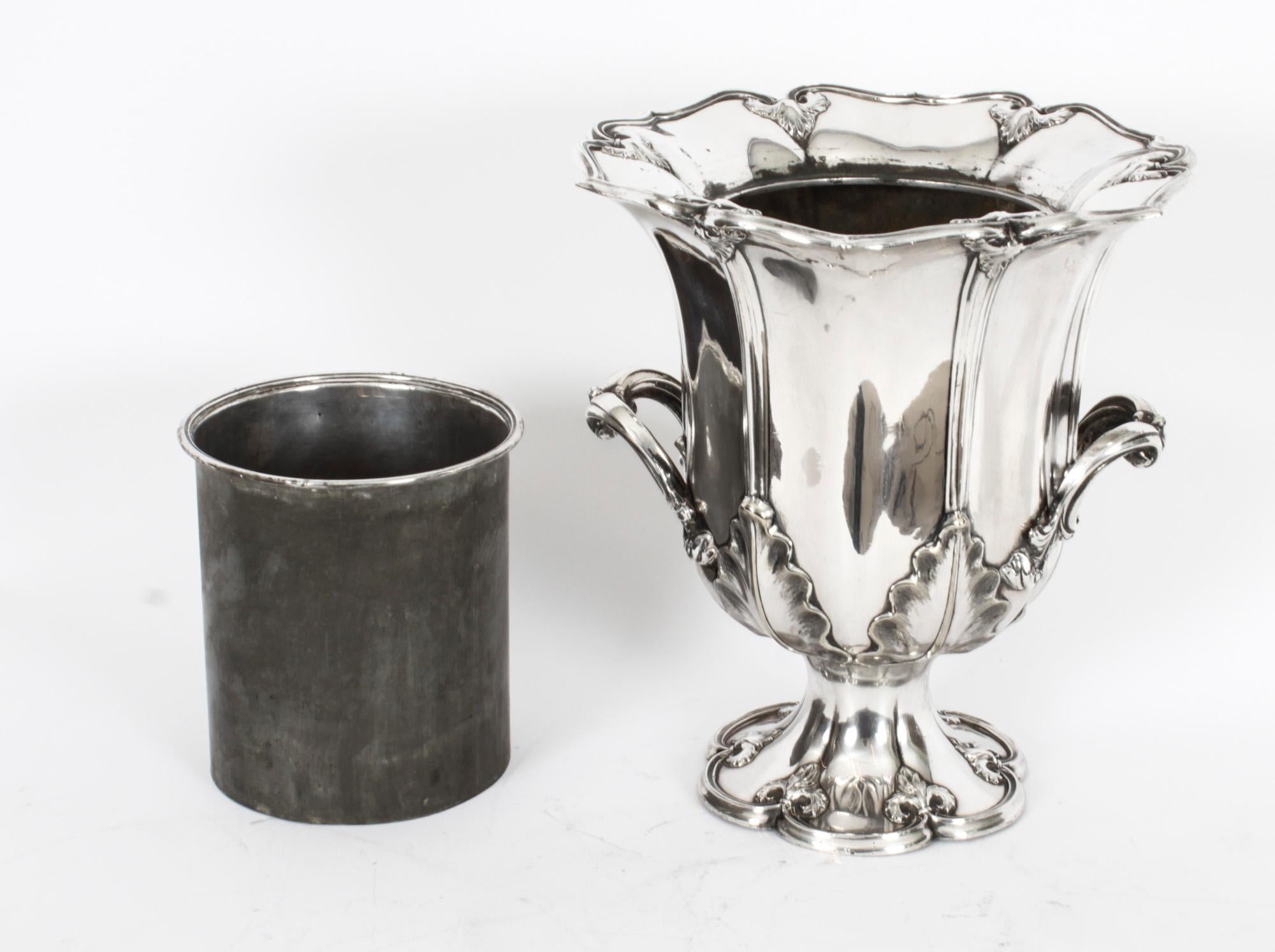 Antique Old Sheffield Plate Wine Cooler 18th Century 10