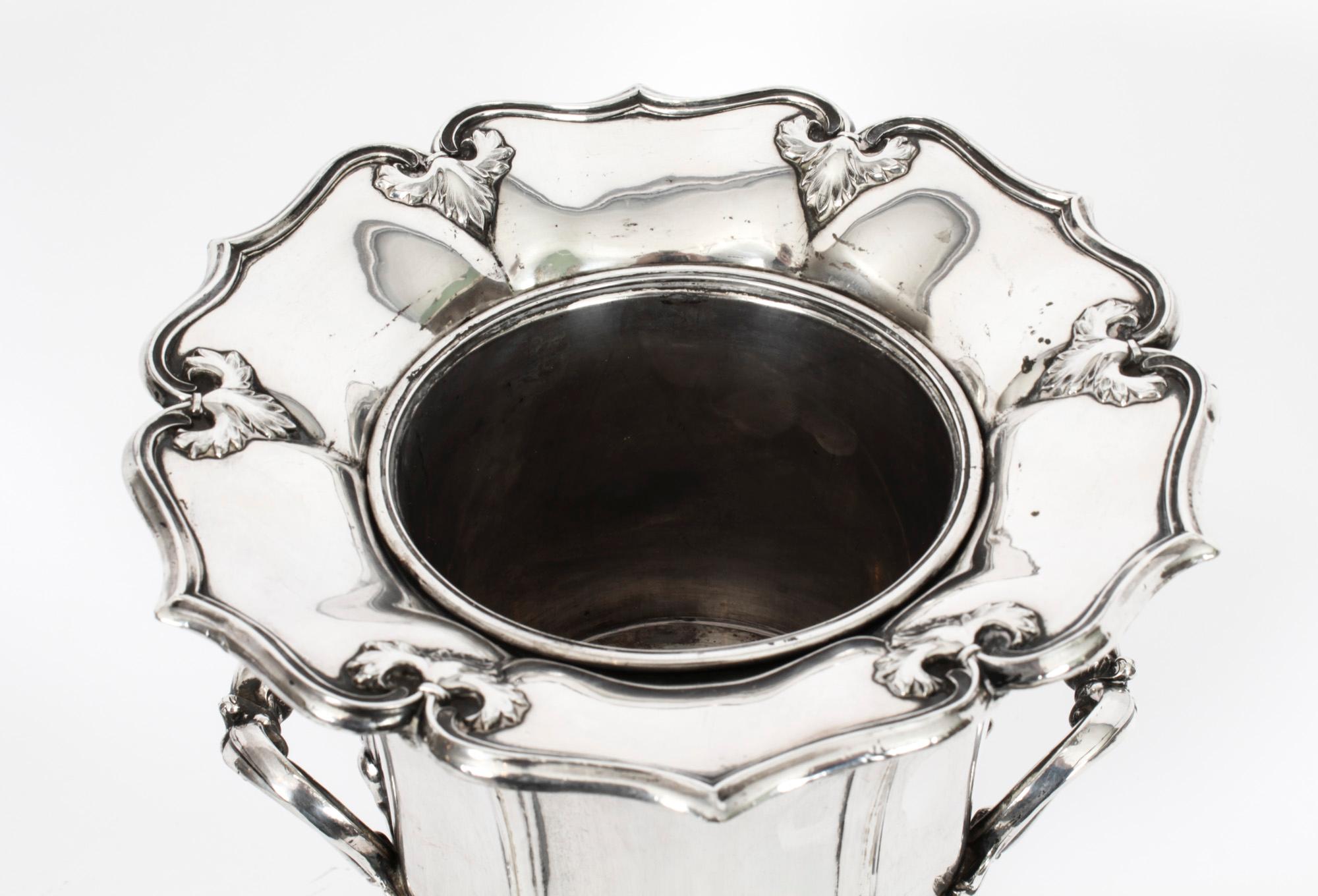 Late 18th Century Antique Old Sheffield Plate Wine Cooler 18th Century