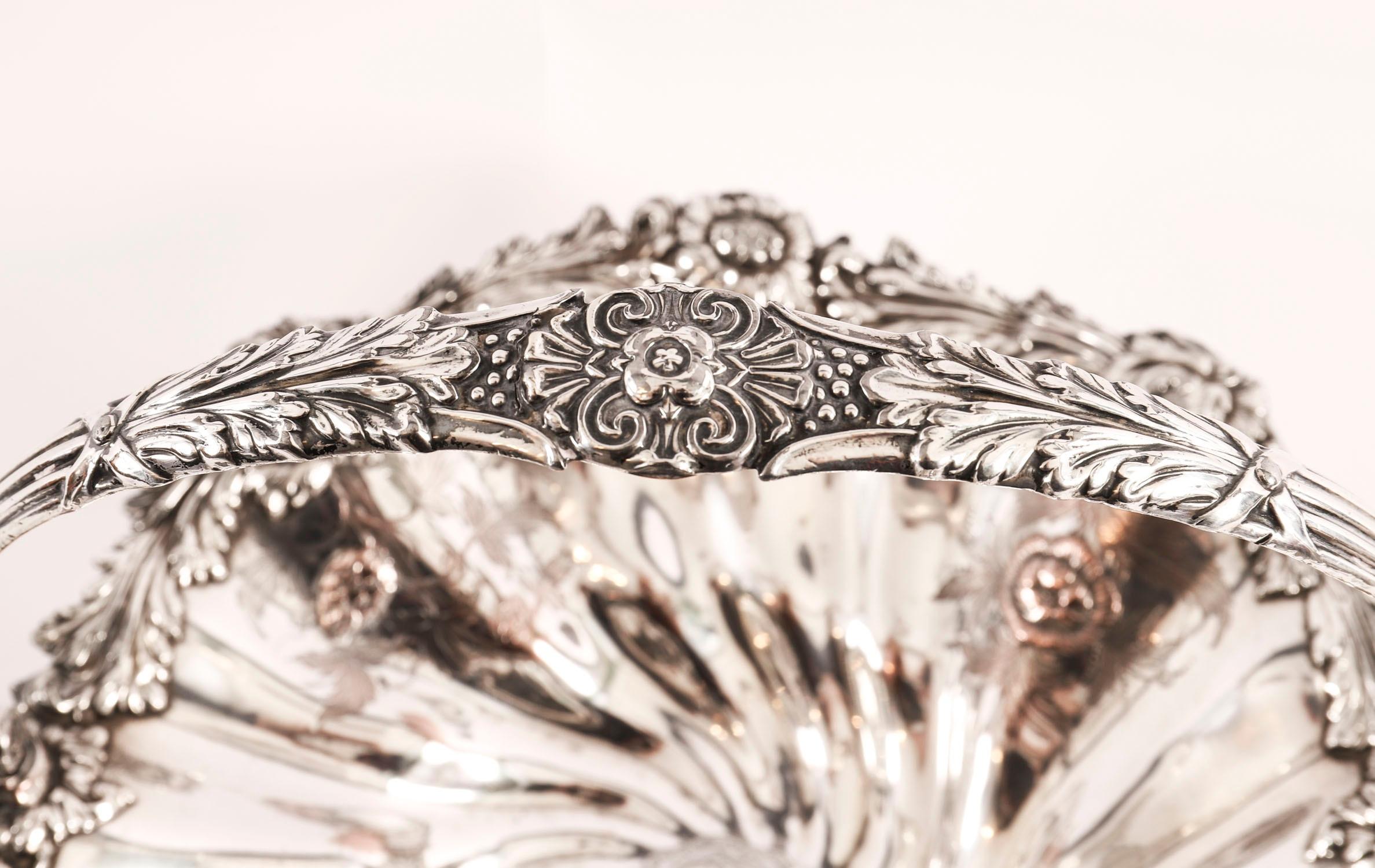 Antique Old Sheffield Plated Fruit Basket by Matthew Boulton 19th Century en venta 4