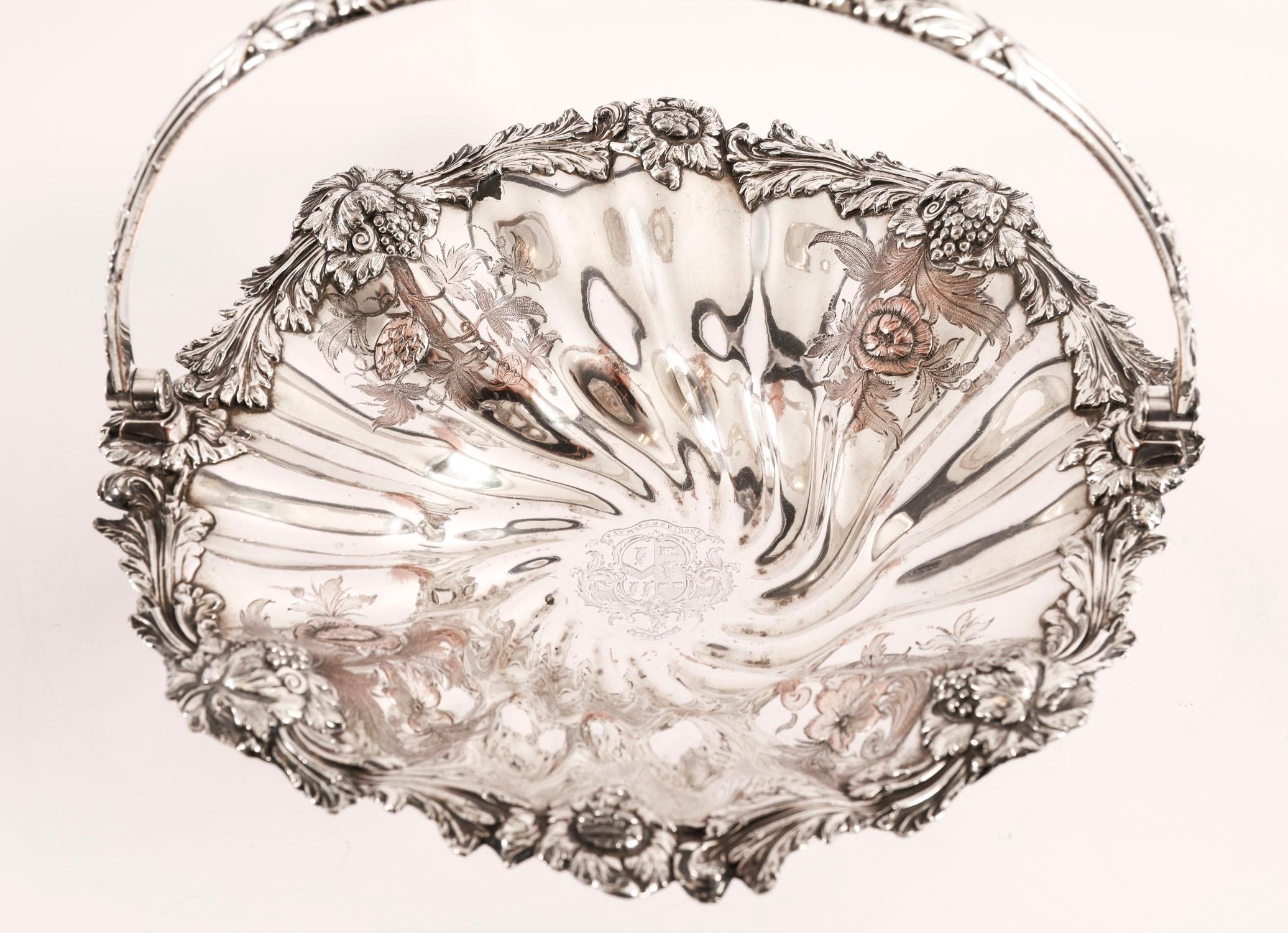 Antique Old Sheffield Plated Fruit Basket by Matthew Boulton 19th Century en venta 1