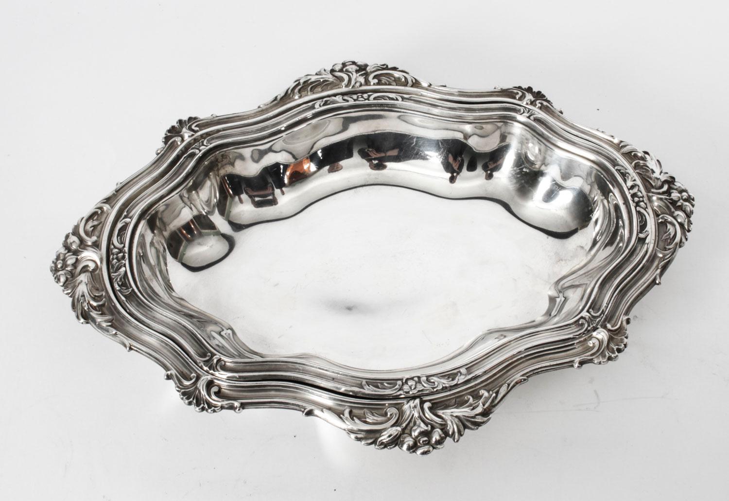 Antique Old Sheffield Silver Plate Entree Dish, 19th Century 5