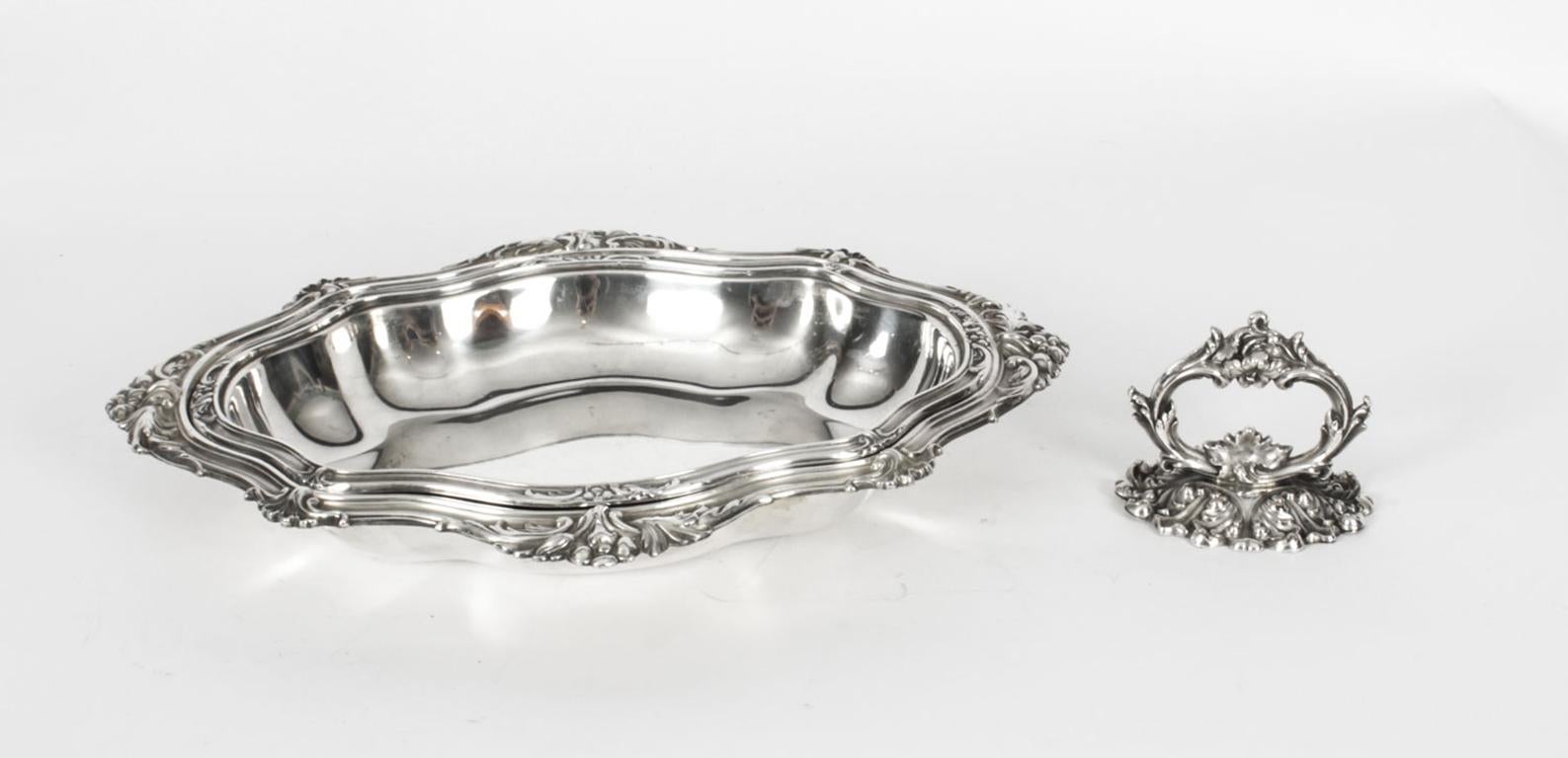 Antique Old Sheffield Silver Plate Entree Dish, 19th Century 6