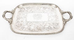 Antique Old Sheffield Silver Plated Tray George III 1780s