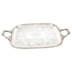 Antique Old Sheffield Silver Plated Tray George III 1780s