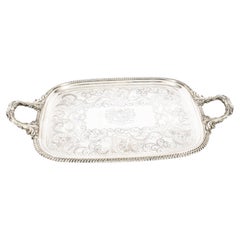 Antique Old Sheffield Silver Plated Tray George III 18th Century