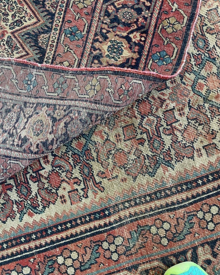Antique Old-World Beauty Rug in Soft Eggshell Beige, circa 1910's For ...