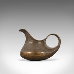 Antique Olive Oil Jug Middle Eastern, Bronze, Libation, Serving, Cup, circa 1850