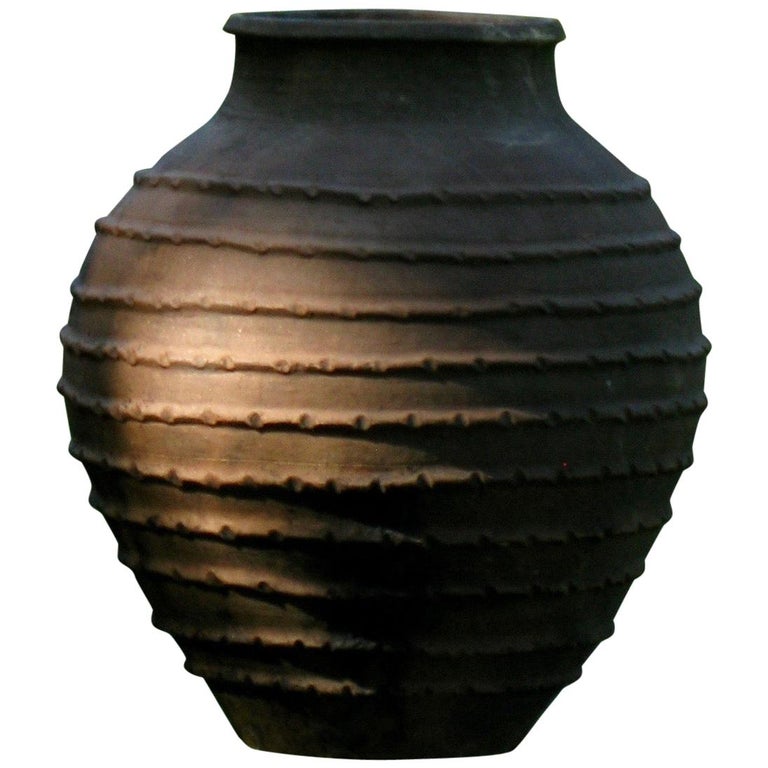 Antique Olive Pot, Spain, Terracotta Pot, 19th Century For Sale at