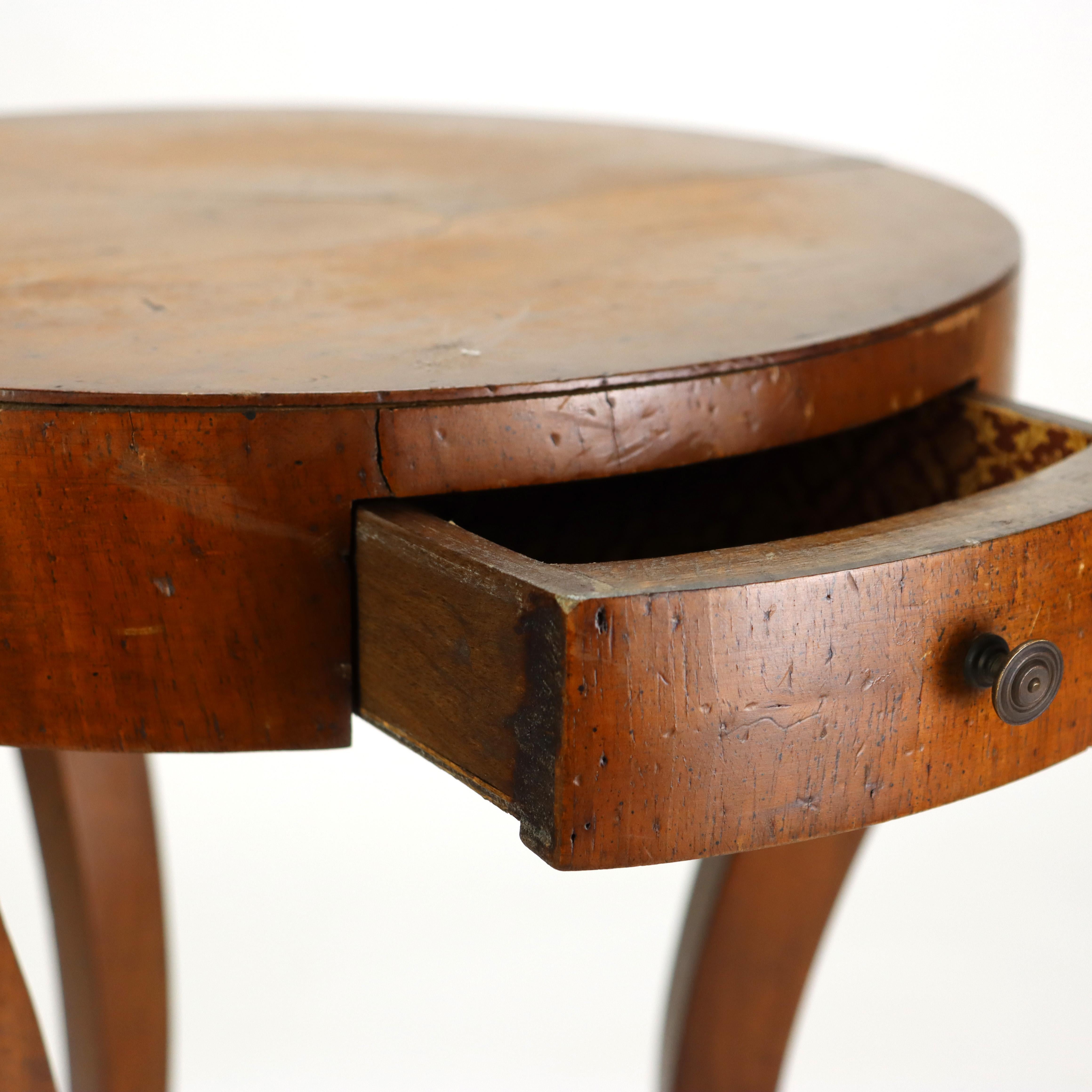 Antique Olivewood Veneer Cocktail Stand With Single Drawer C1890 en vente 6