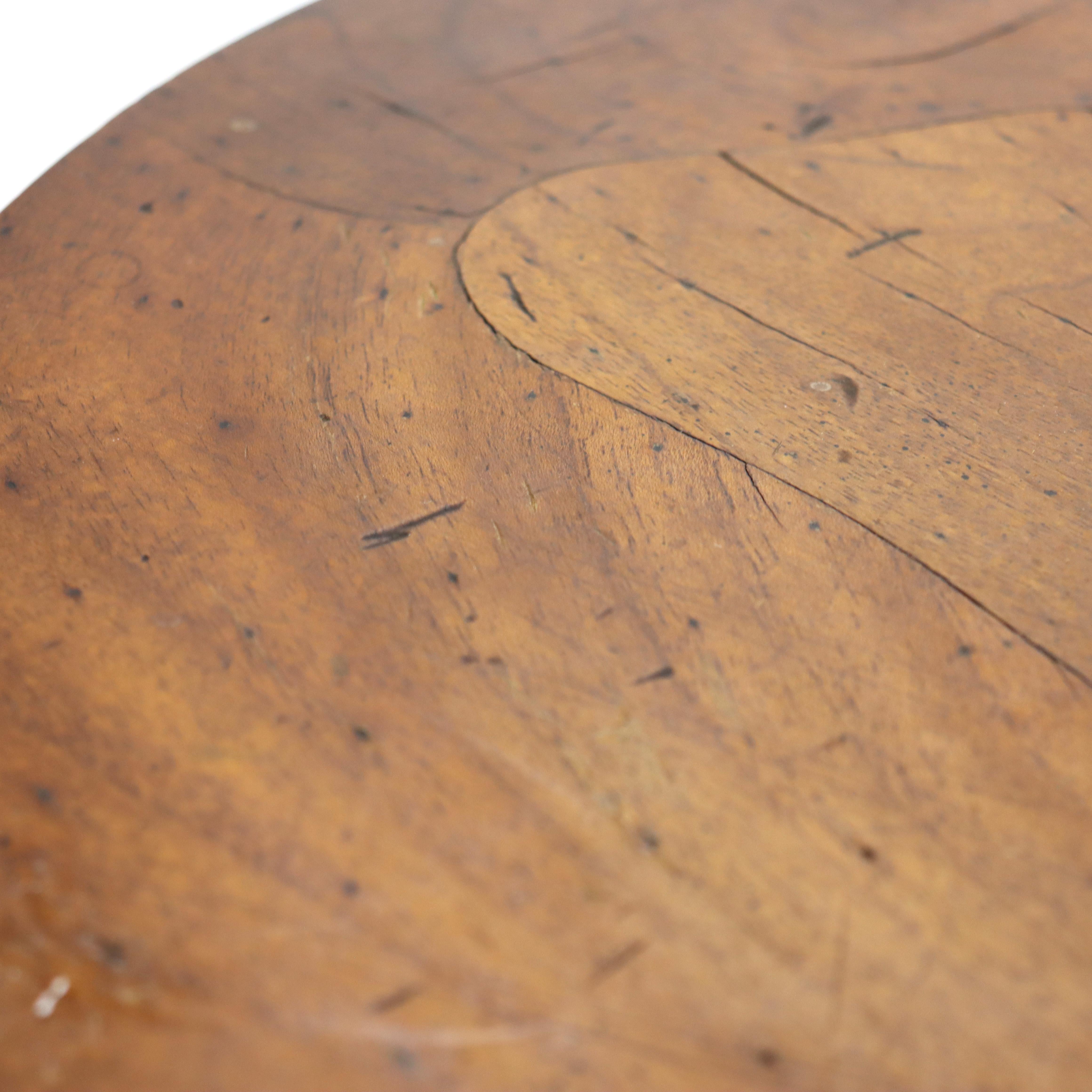 Antique Olivewood Veneer Cocktail Stand With Single Drawer C1890 en vente 9