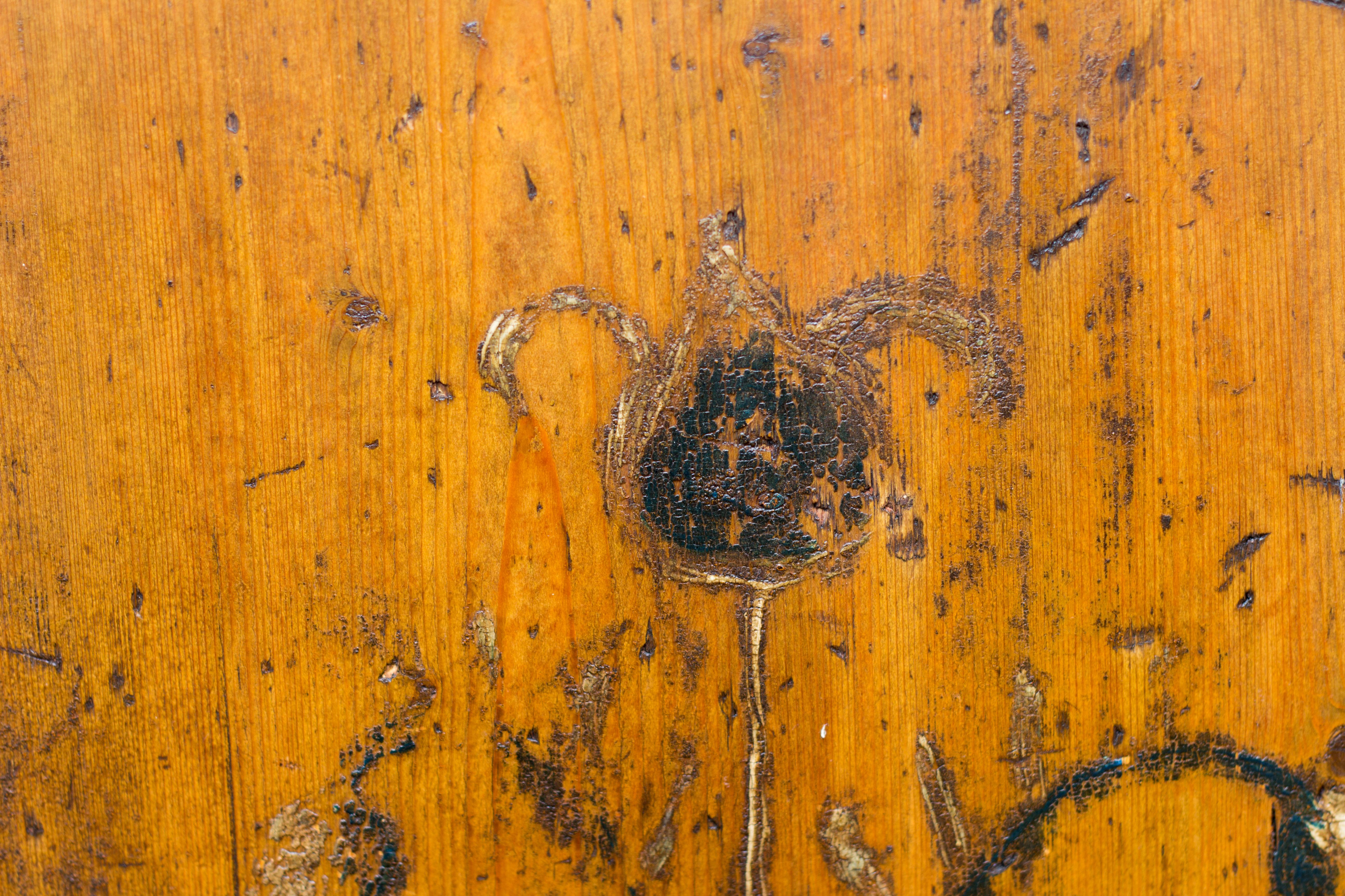 Antique One Door Baltic Pine Armoire 3