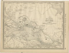 Antique Ontario Map Wall Art – Lake Superior & Northern Ontario, ca.1888
