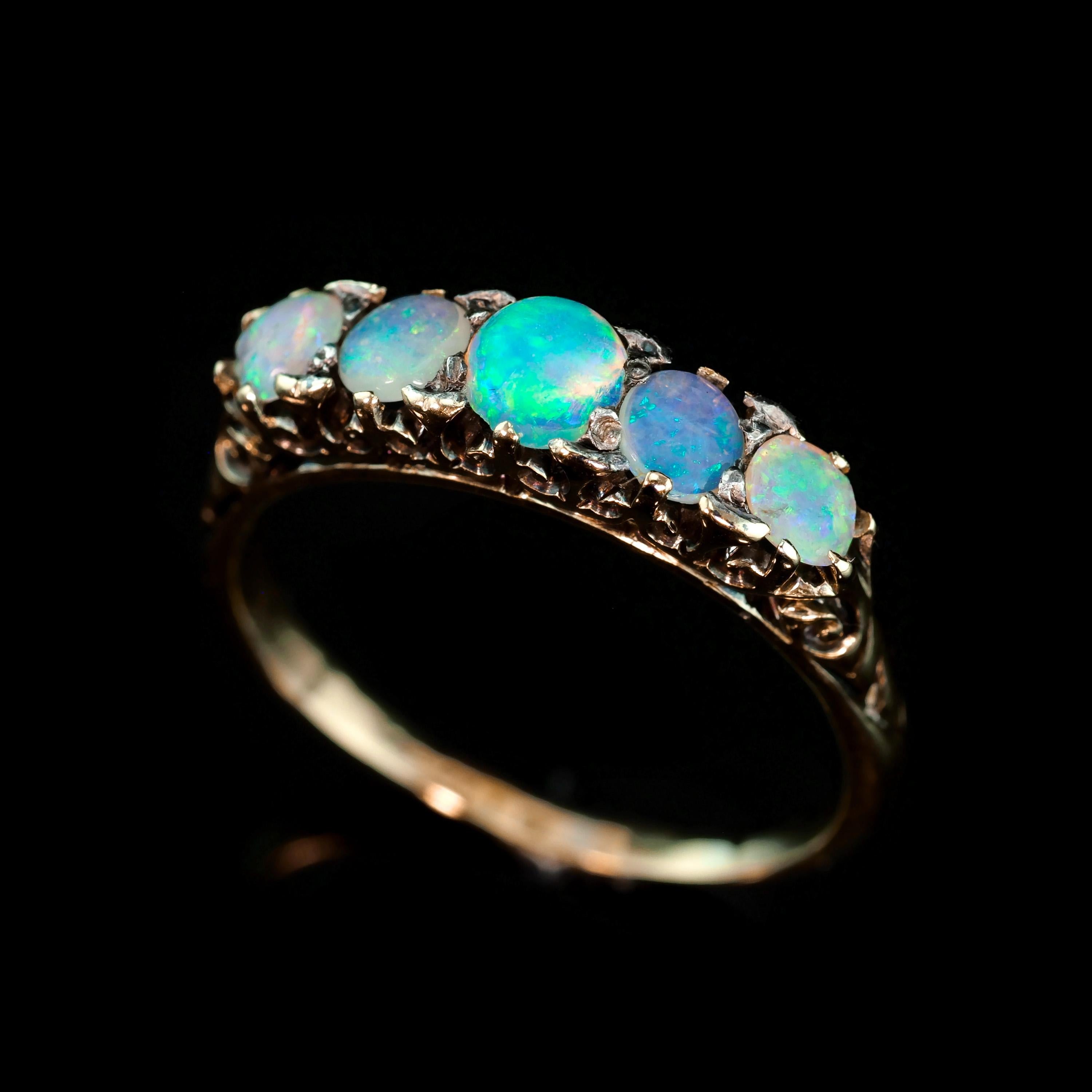 5 opal ring