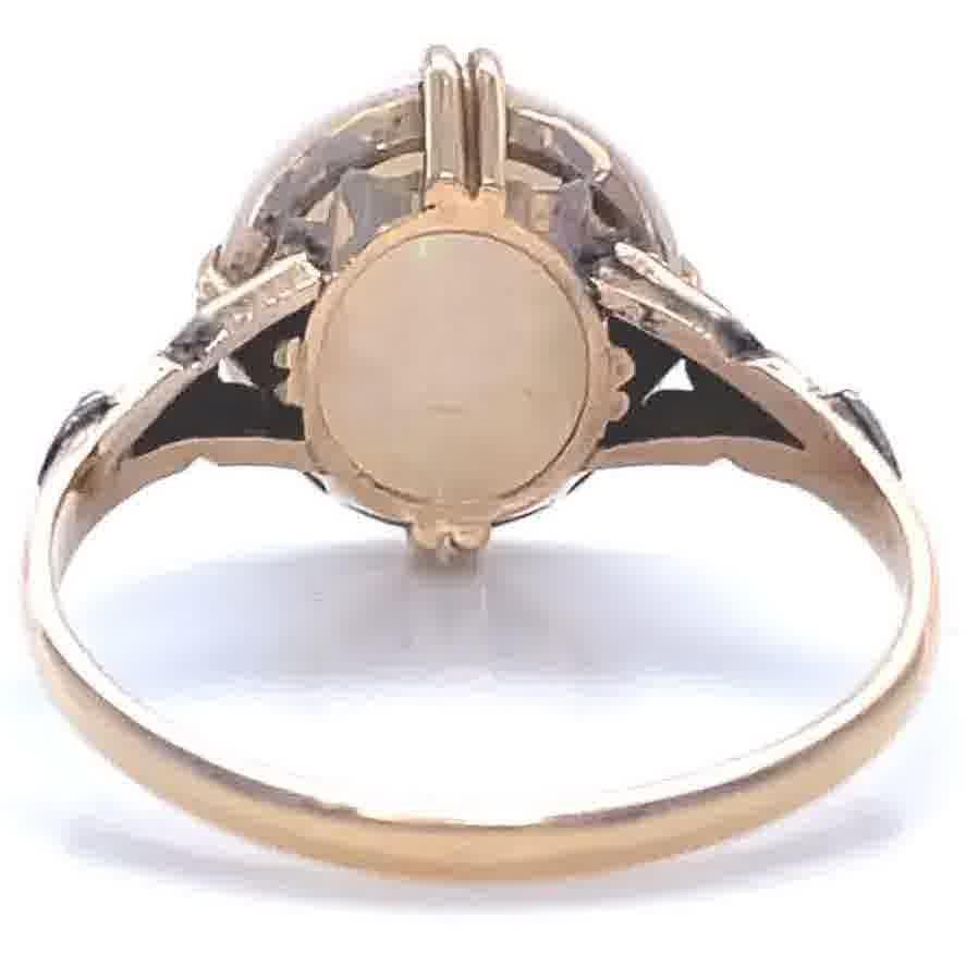 Women's Antique Opal 18 Karat Gold Ring