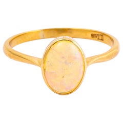 Antique Opal and 18 Carat Gold Ring