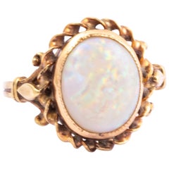 Antique Opal and 9 Carat Gold Ring