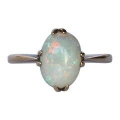 Antique Opal and 9 Carat Gold Ring