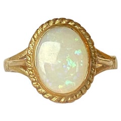 Antique Opal and 9 Carat Gold Ring