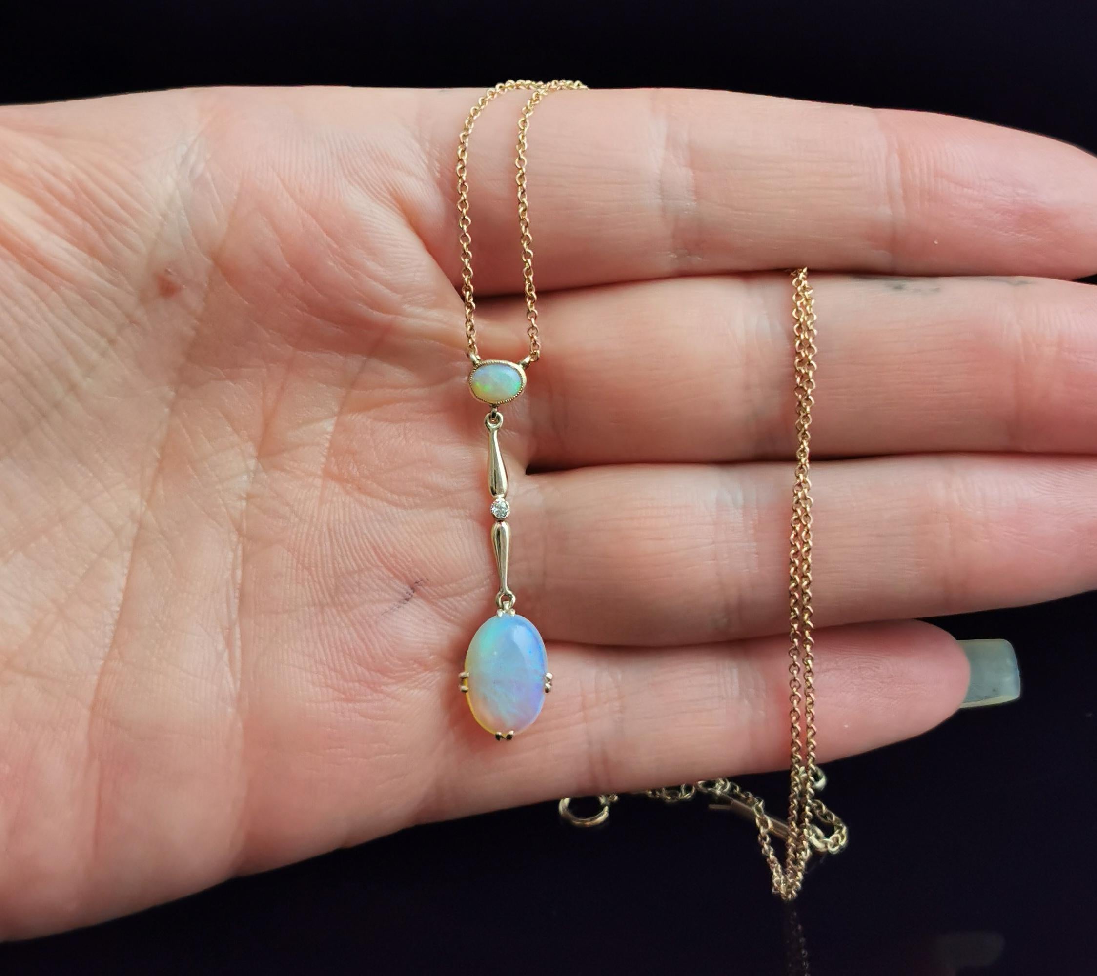 antique opal necklace