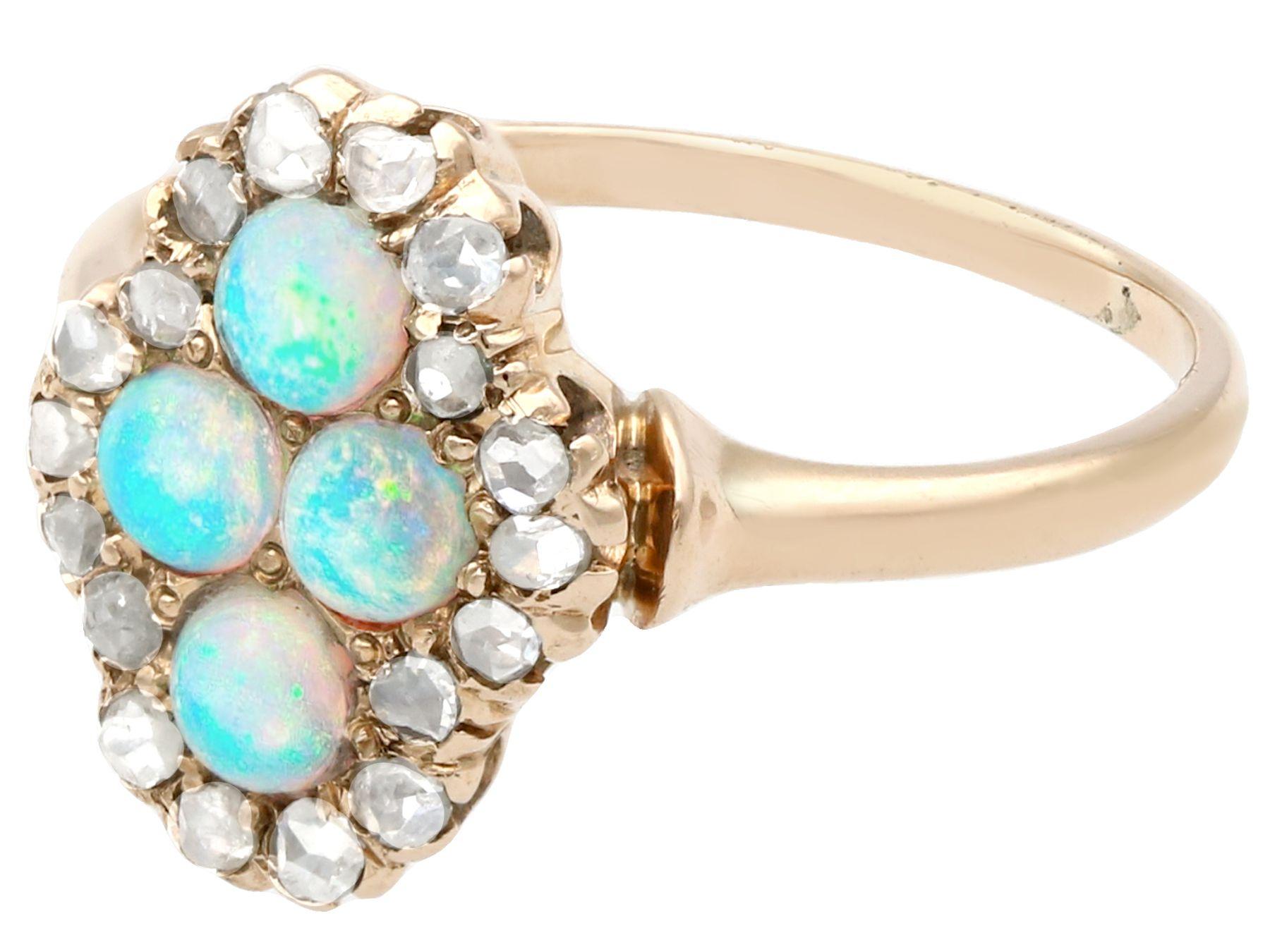 vintage gold opal ring