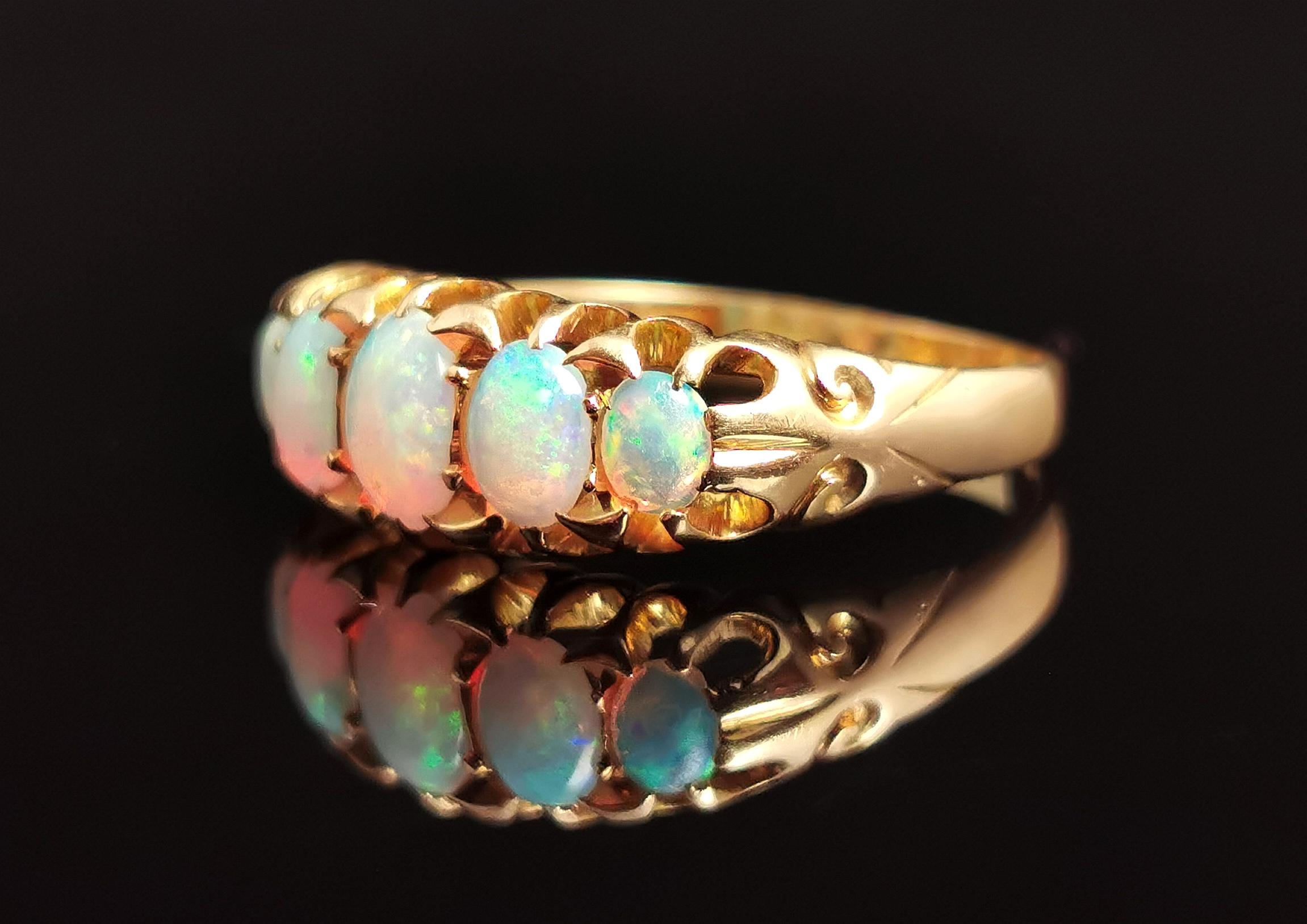 antique opal rings