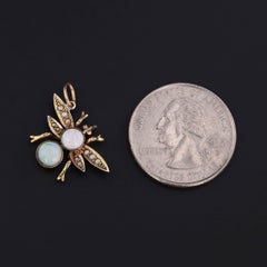 Charme Antique de Conversion d'Insecte en Opale d'Or 10k