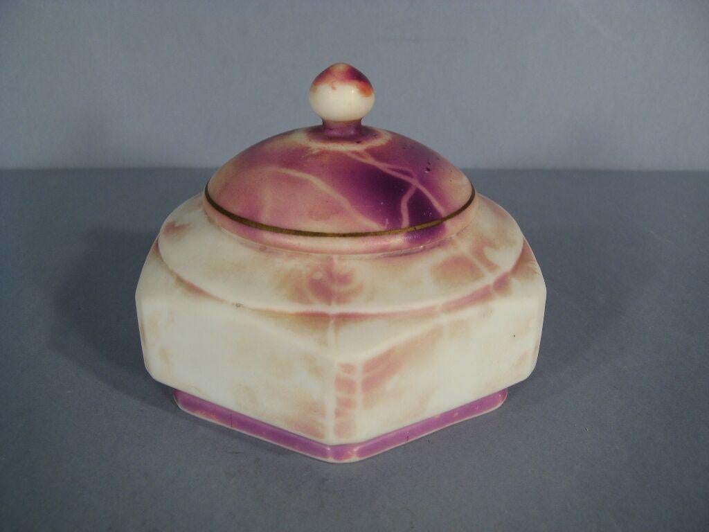 Antigua dulcera de opalina -1Y32 siglo XX