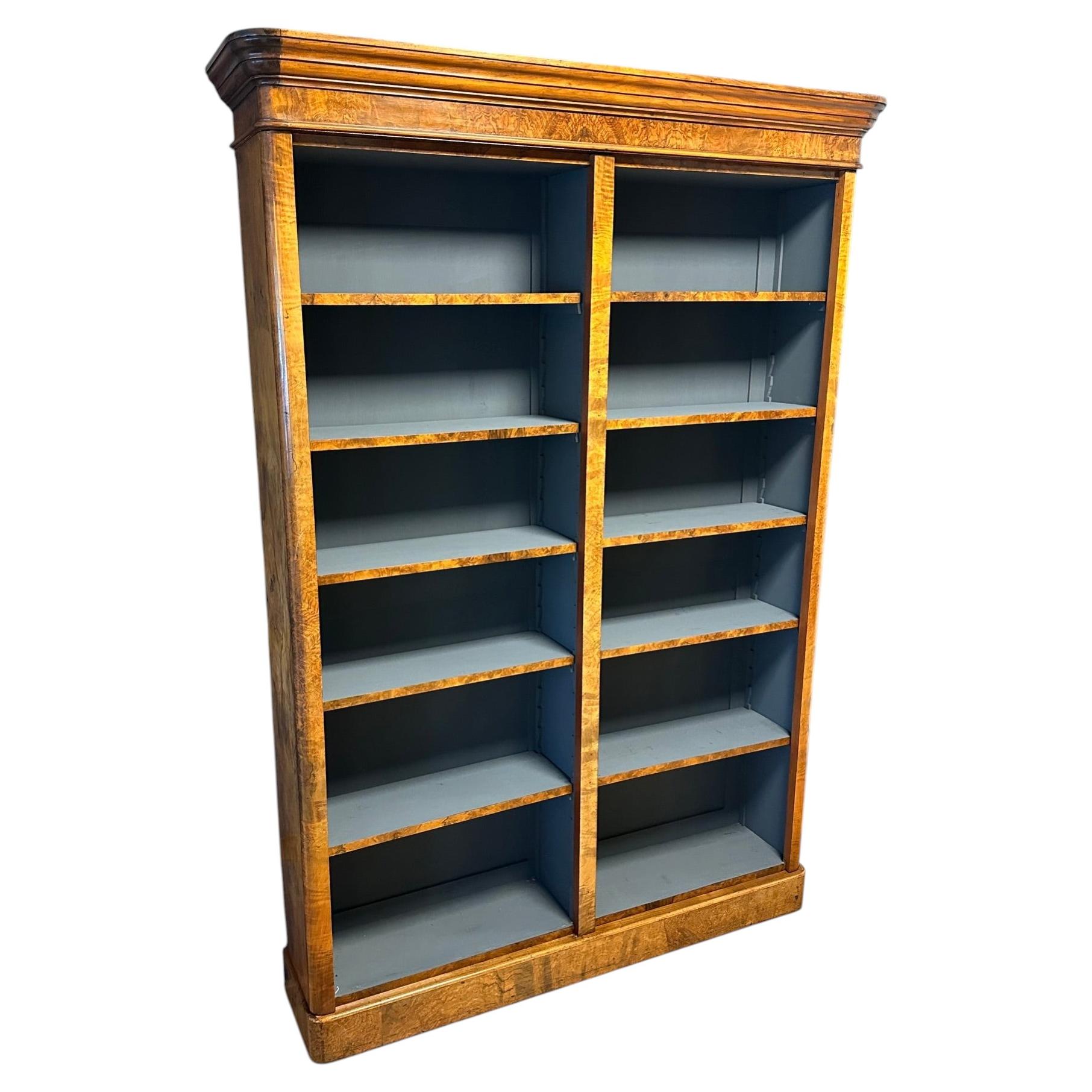 Antique open bookcase