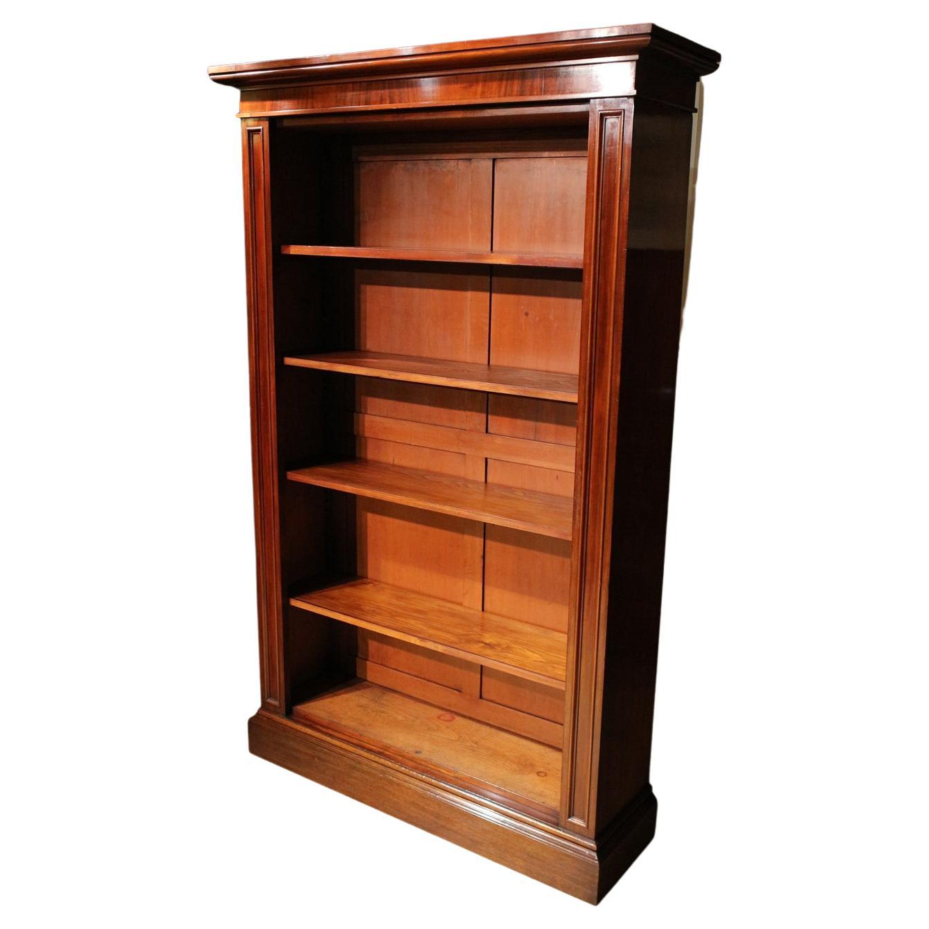 Pair of antique open bookshelves. at 1stDibs