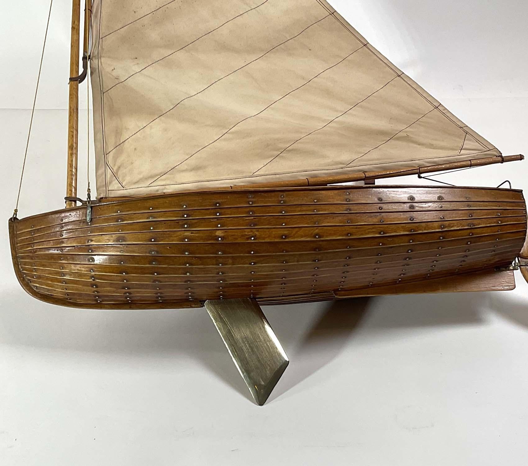 Antique Open Hulled Planked Sloop 5