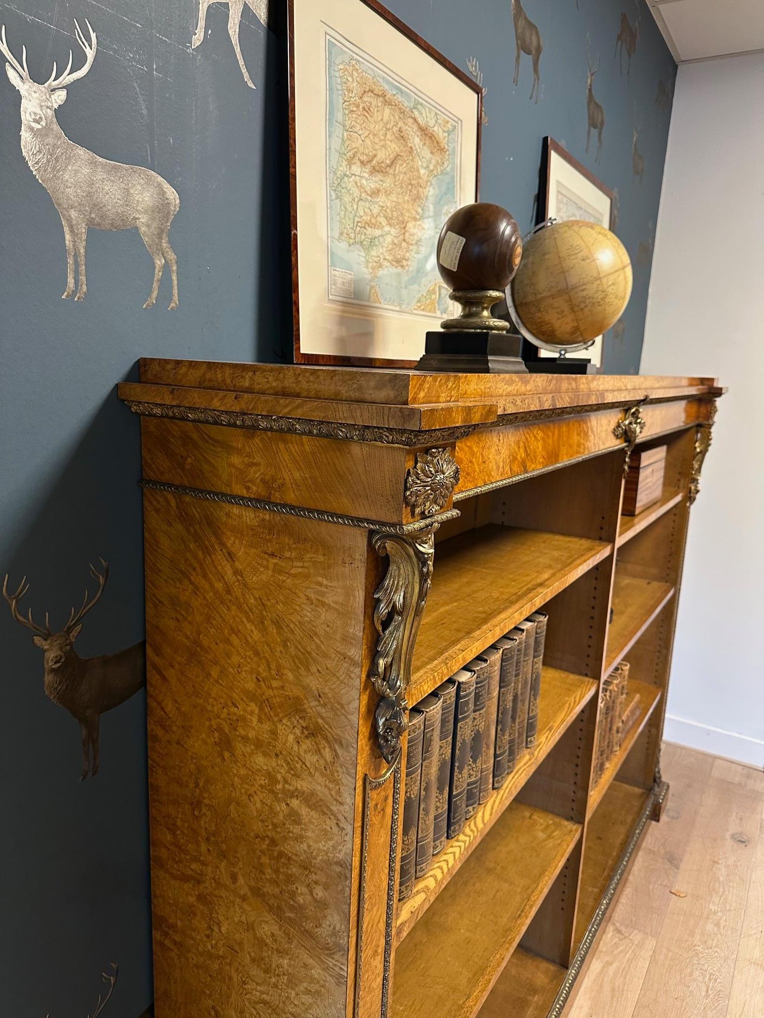 Bibliothèque victorienne ouverte ancienne en vente 1