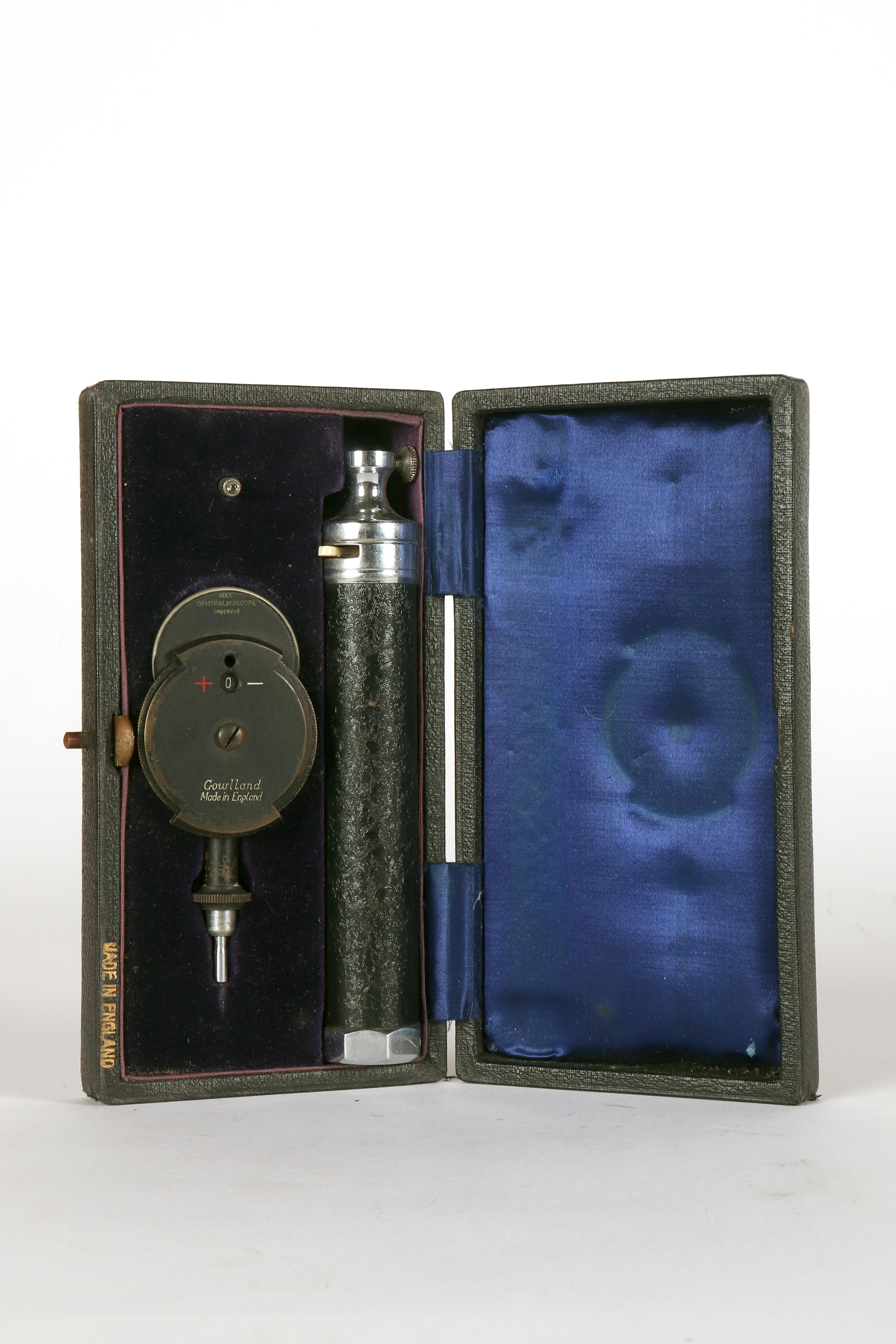 Ophtalmoscope antique Gowllands 'mai ophtalmoscope amélioré'. Angleterre, 1940. en vente 6