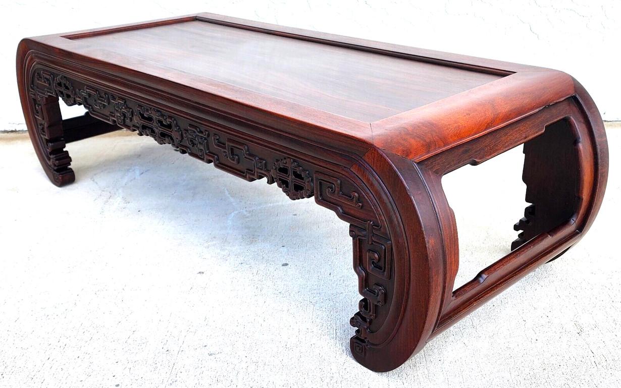 Antique Opium Coffee Table Rosewood Asian Chinoiserie For Sale 2